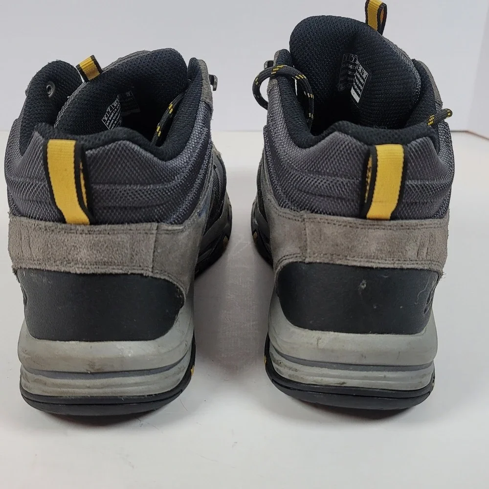 Skechers Relaxed Fit Waterproof Hiking Boots Grey Yellow SN 65672 Mens 8